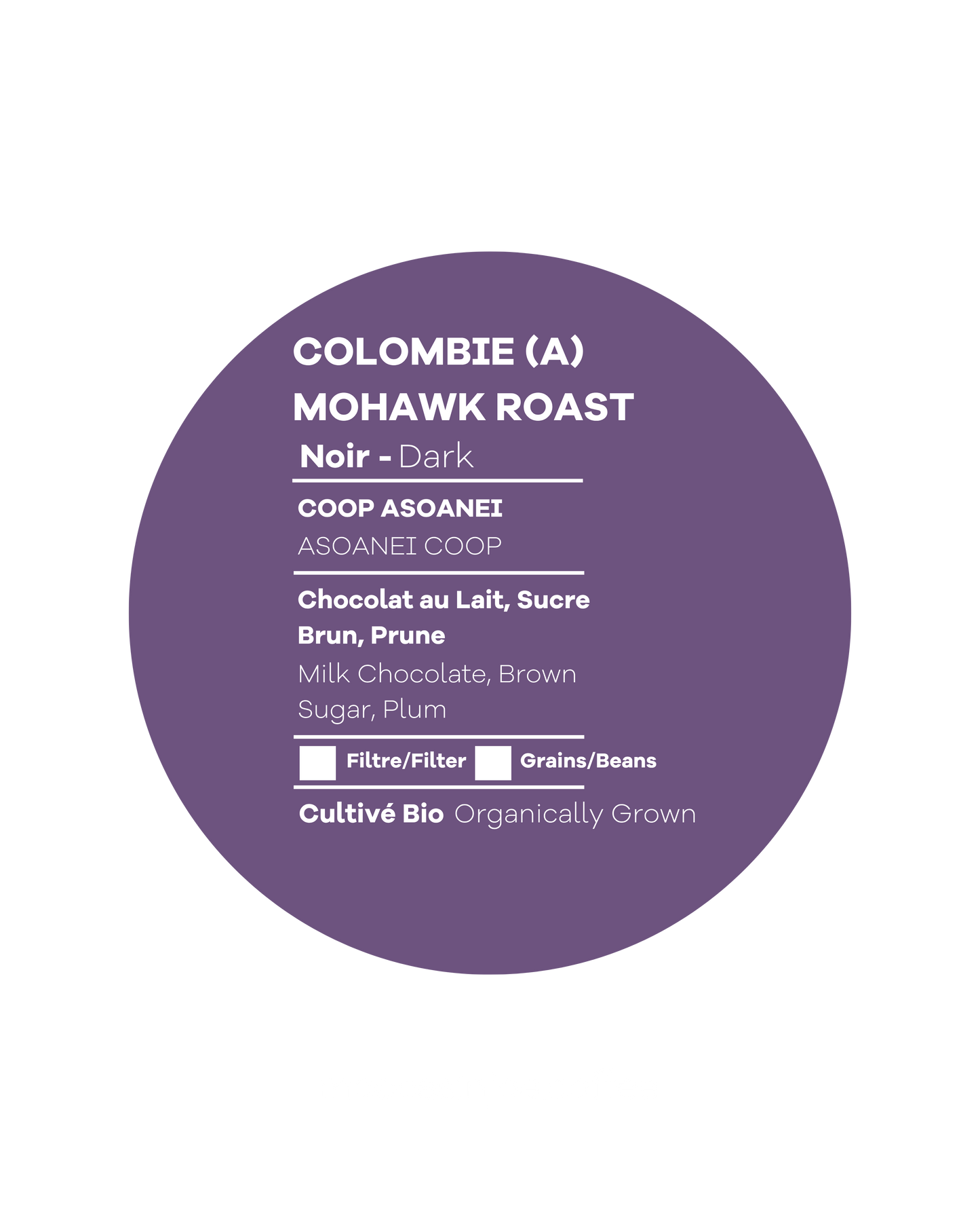 Mohawk de Colombie - 340g